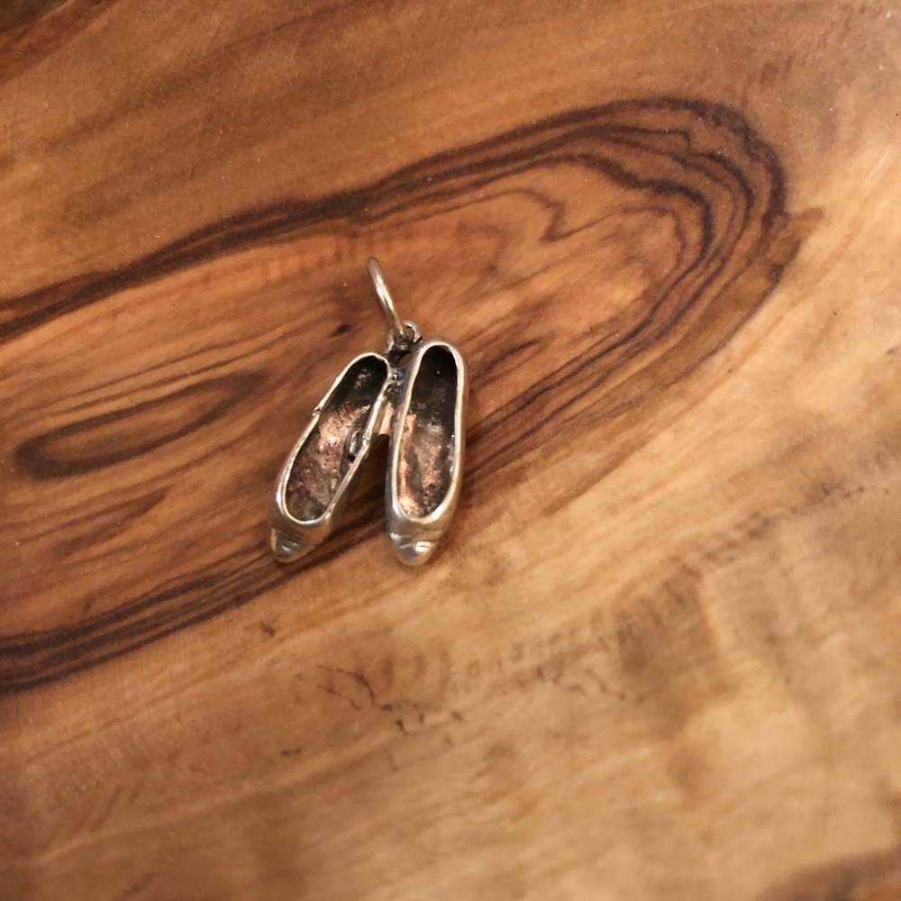 Sterling Silver Ballet Slippers Charm